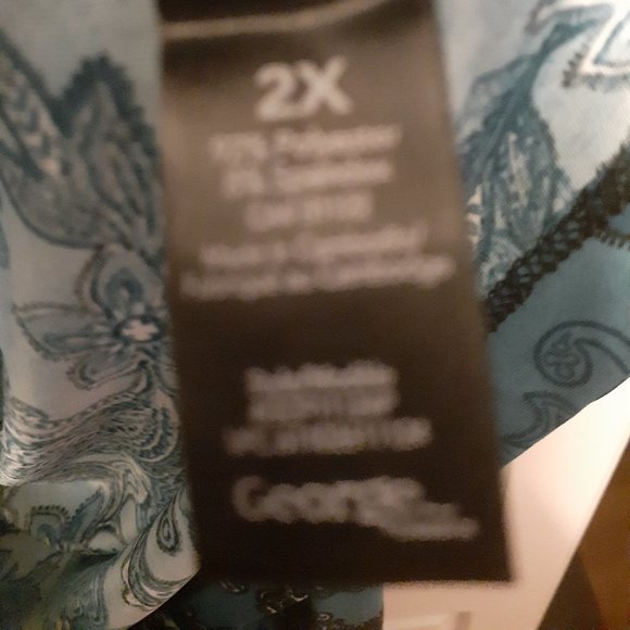 NWOT - George Classics Paisley Top - Picture 5 of 7